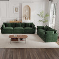 Luxury 2 Piece Cloud Couches Set, Modern Upholstered Chenille 3 Seater and Loveseat Sofa Set with 9 Pillow Bedroom