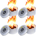 4-Pack Portable Smokeless Campfire Fire Pit, 2 Hour Outdoor Heat
