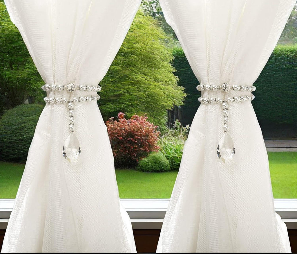 Luxury Pearl Beaded Magnetic Curtain Tieback, Pearl