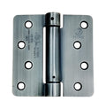 Self Closing Spring Door Hinges Antique Brass 4 Inch - 1/4 Radius 10-Pack