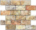Scabos Travertine Tumbled 3"X6" Subway Tile -1 sq.ft.