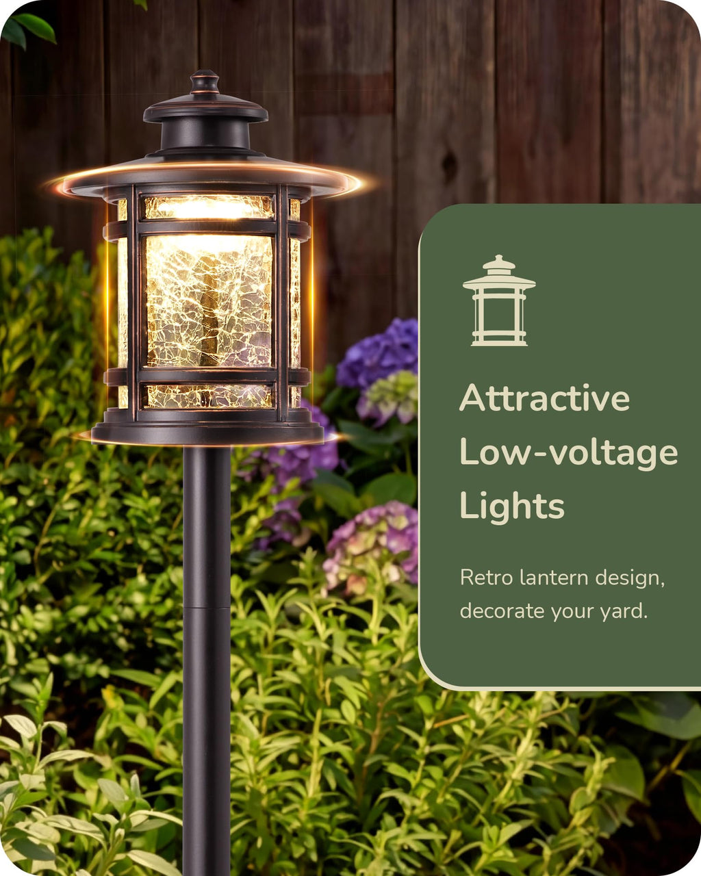 Low Voltage Pathway Lights Waterproof Landscape Path Lights 6 Pack