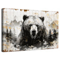 Canvas Wall Art Abstract Animal Wall Decor Forest Painting Lodge Bedroom Woodland Nursery Decorations Nature Jungle