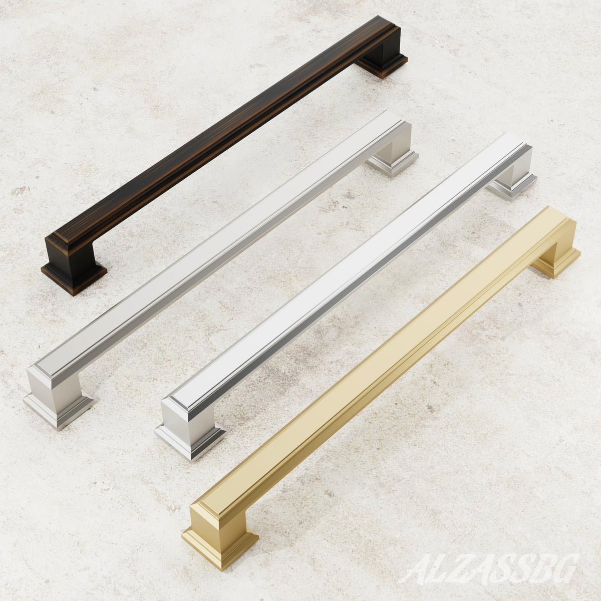 3" Brushed Gold Cabinet Pulls and Handles 15 Pack, AL3071MGP