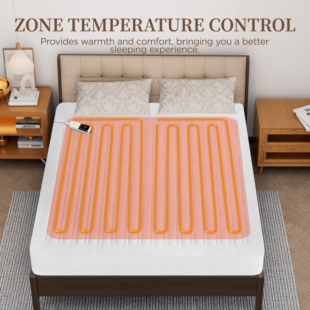 Heated Mattress Pad, Bed Warmer with One Controller