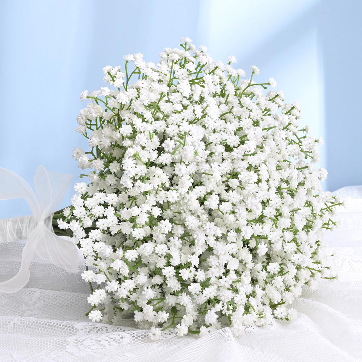 Babys Breath Artificial Flowers, 12 Pcs Baby Breath Flowers Fake Bulk
