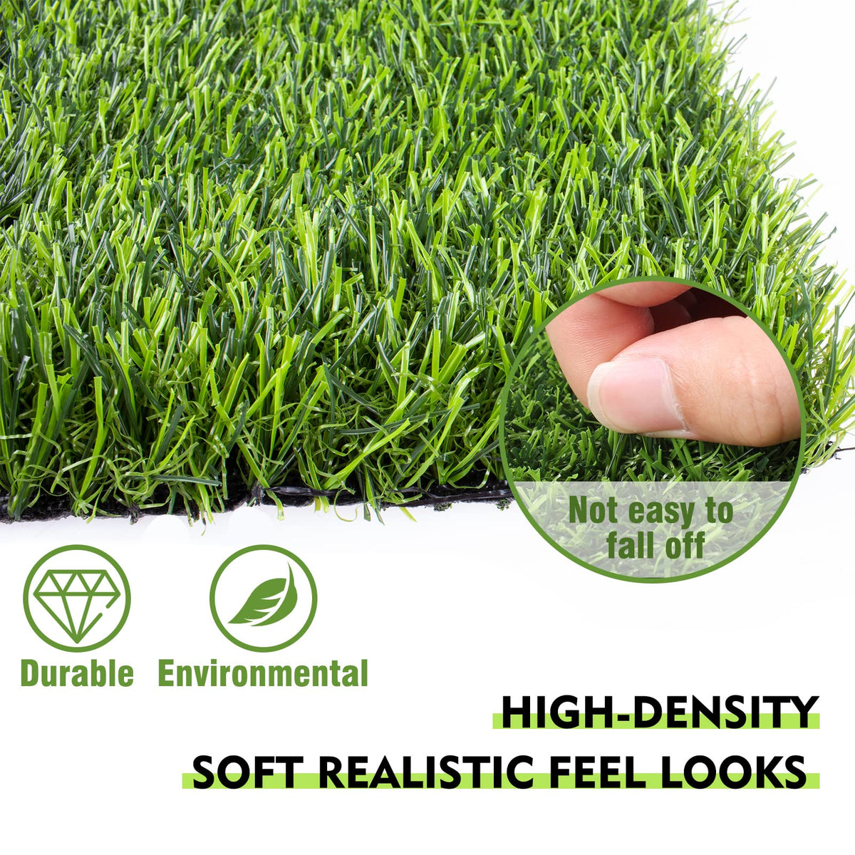 Grass Placemats 12"x12"Golf Artificial Fake Grass Squares Turf Patch