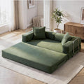 78 Inch Convertible Sofa Bed, 5-in-1 Futon Sofa Bed Pull Out Couch, Boneless Couch Bed , Corduroy Boneless Couches