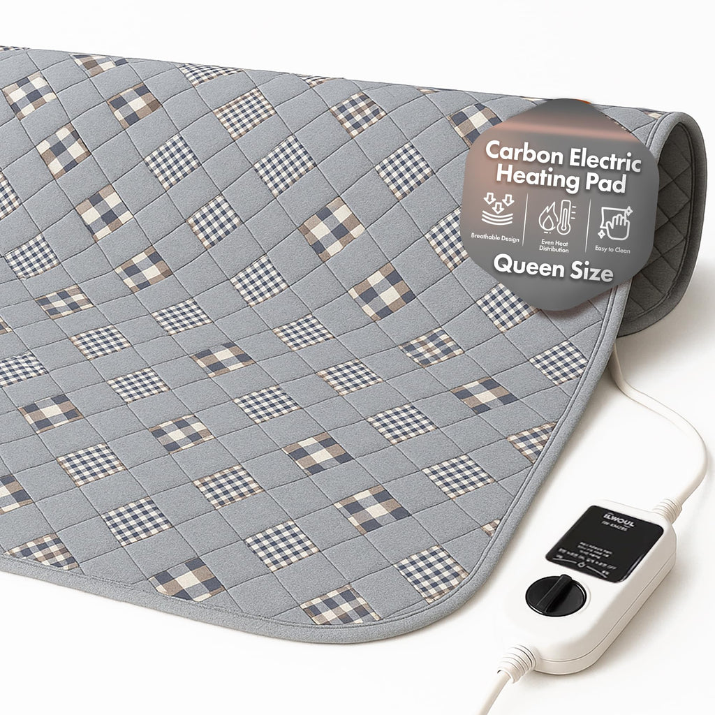 GML Bedding Heated Mattress Pad Toppers - Electric Bed Warmer with Smart Controller, Waterproof Quilted Layer