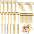 300-Piece Food Grade Gold Silverware Set, Luxury Flatware Set for 60 - Premium Stainless Steel Cutlery Set with