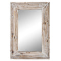 36 X 24 inch Wall Mount Wood Frame Bathroom Vanity Mirror Rustic Horizontal/Vertical Rectangle Mirror for Over Sink