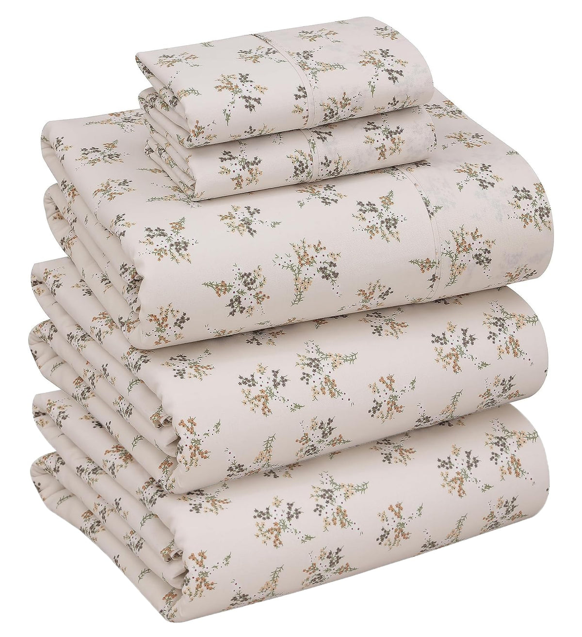 100% Cotton Split King Sheets, Percale Sheet Set, Twin Spring