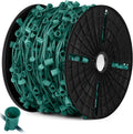 C9 Commercial LED Socket Set Spool 1000 FT, E17 Light Sockets Set, Strands Custom Roof Line Decorative Lighting - 12