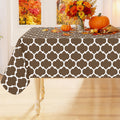 Thanksgiving Table Cloth, Flannel Backed Vinyl Tablecloth, 60"x84"