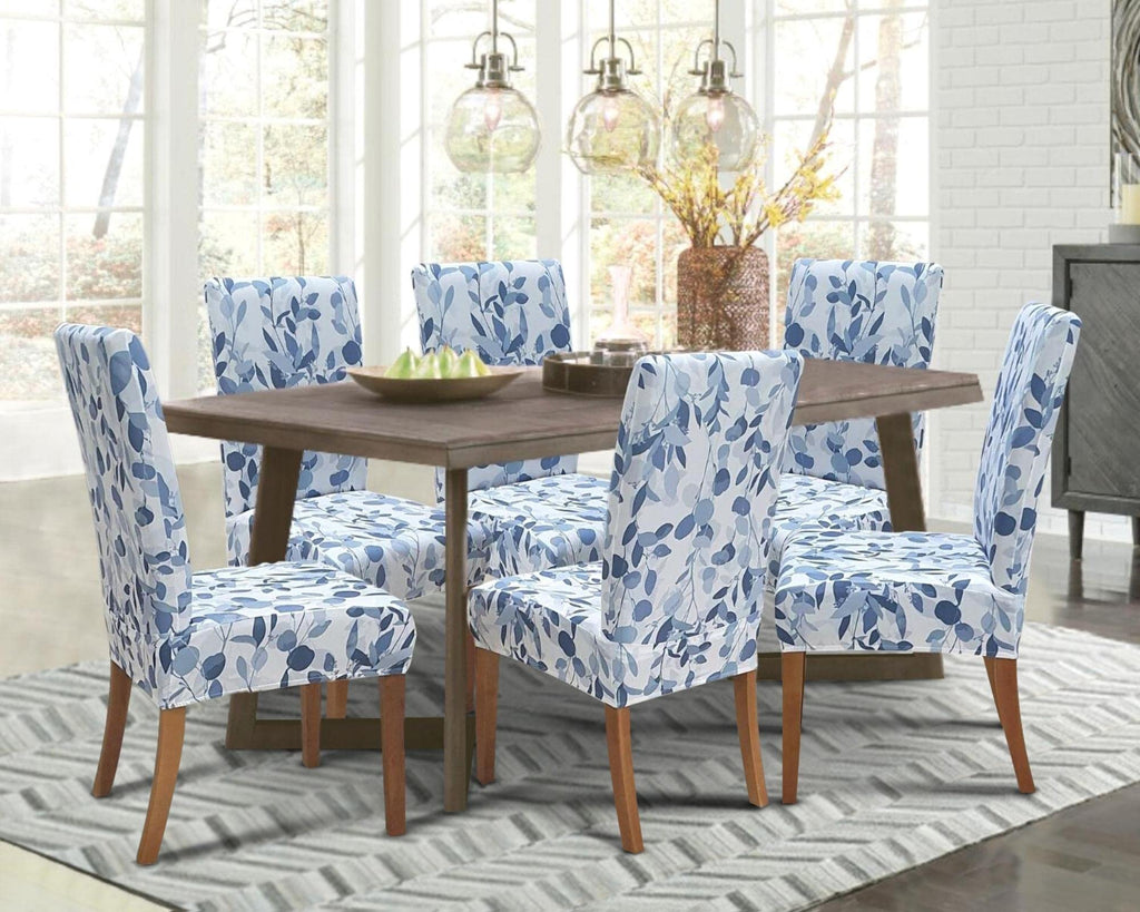 Chair Covers 6 Pack, Stretch Dining Chair Cover, Washable Spandex Kitchen Parsons Chair Slipcovers, Removable Seat