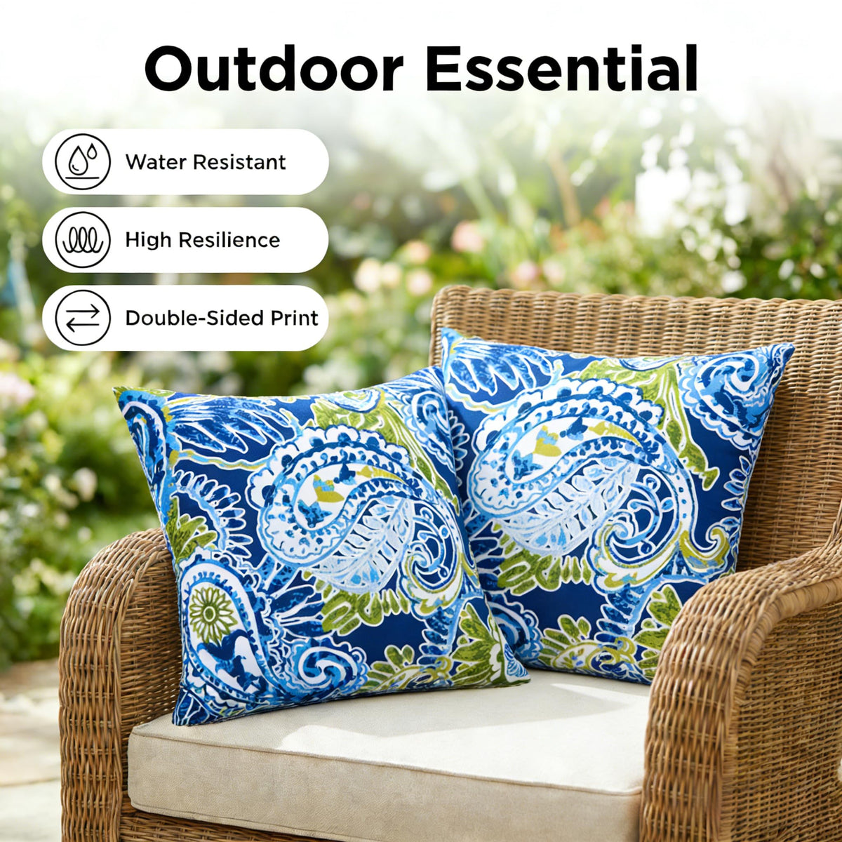 Outdoor Throw Pillow Green Outdoor Pillows with Inserts Included