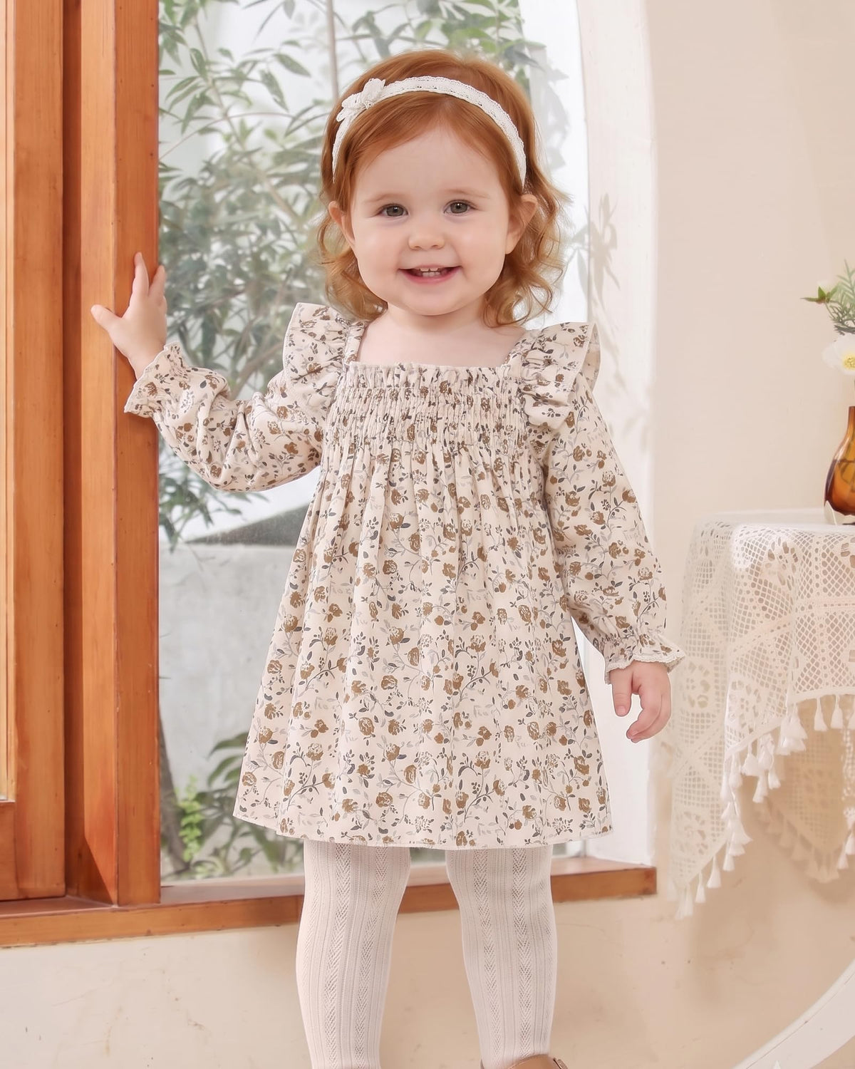 Baby Dress 12 Fall Outfits Brown Ruffle Smocked Dresses