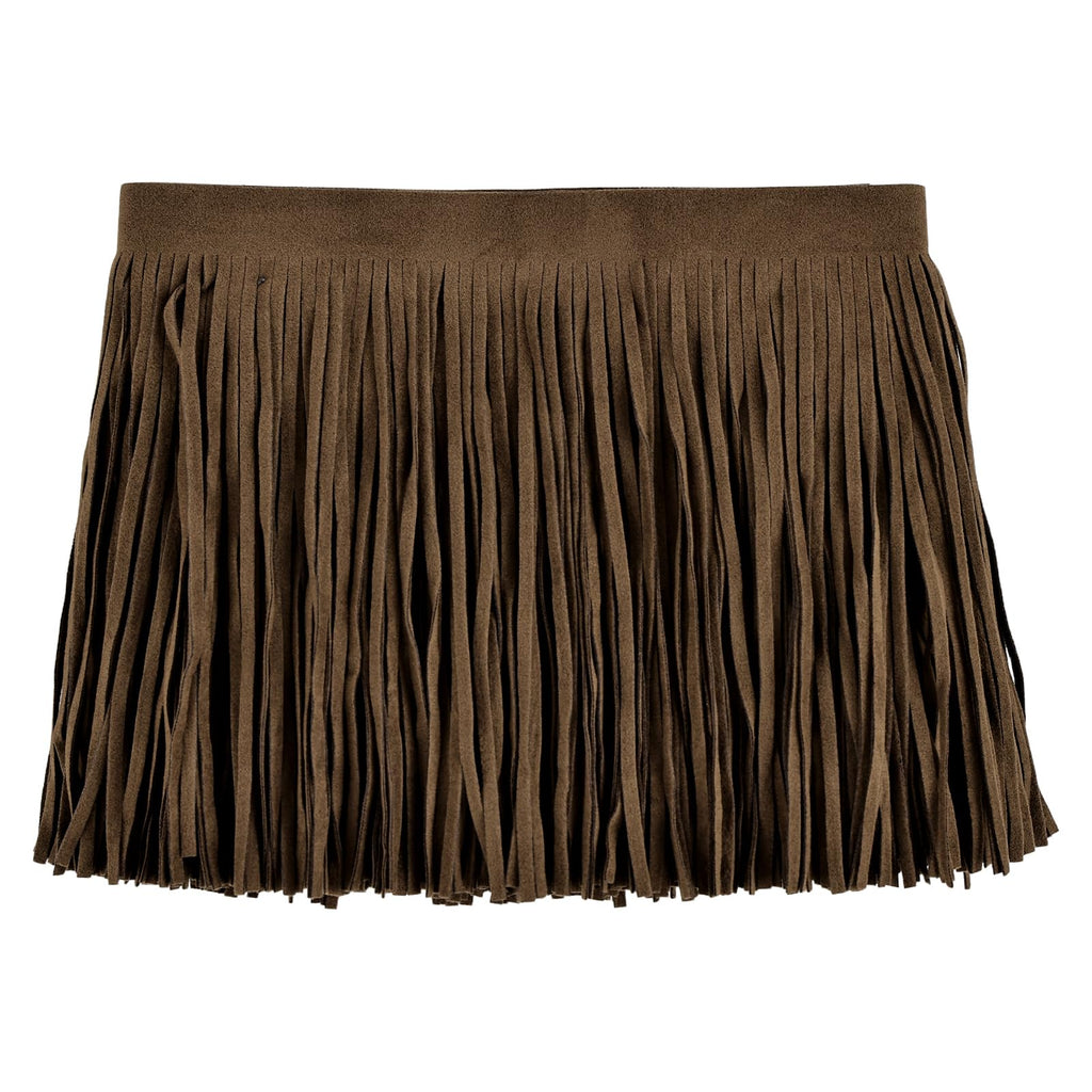 Faux Suede Fringe Trim 6Inch Double Side PU Leather Tassel Trim for DIY Sewing Dress Crafts Hats Bags Shoes - 3Yard