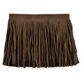Faux Suede Fringe Trim 6Inch Double Side PU Leather Tassel Trim for DIY Sewing Dress Crafts Hats Bags Shoes - 3Yard