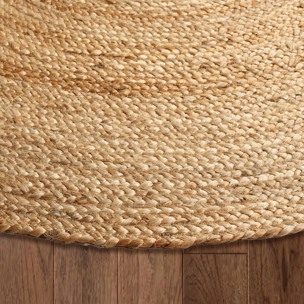 Hand Woven Natural Jute Braided Area Rug - 3x5 Feet Oval | Vintage Boho Reversible Rug , Dining Area, Entryway |