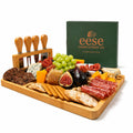 Charcuterie Board Set - 14 x 11 Cheese Board & Mounted Utensil Holder