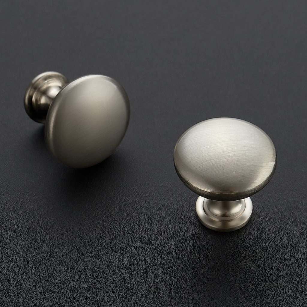Brushed Nickel Cabinet Knobs, Zinc Knobs Drawer Pulls, 20 Pack