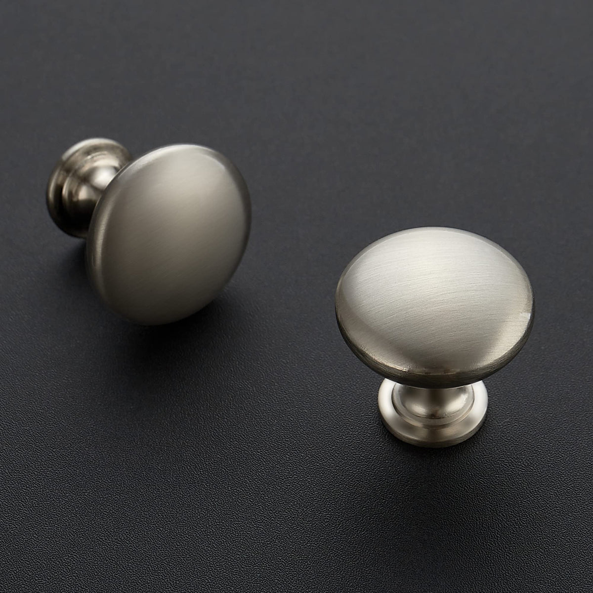 Brushed Nickel Cabinet Knobs, Zinc Knobs Drawer Pulls, 20 Pack