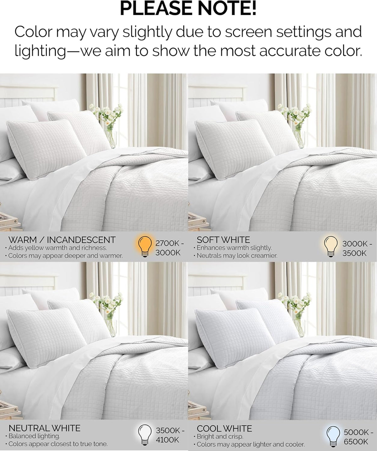 White Quilt Bedding Set, Lightweight Bedding Quilts Bedspread, Coverlet, Quilted Coverlet Bed Spread