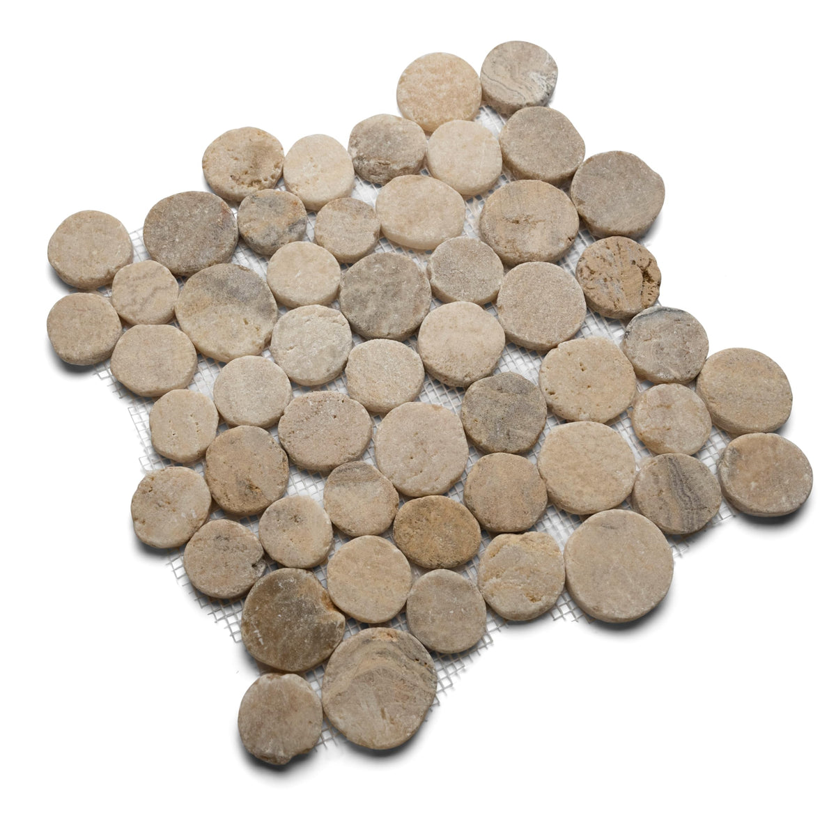 CNK Premium Hand-Sorted Natural Mosaic - 12" X 12" Unpolished Natural Stone, Bathroom, Kitchen, Backsplashes, Shower