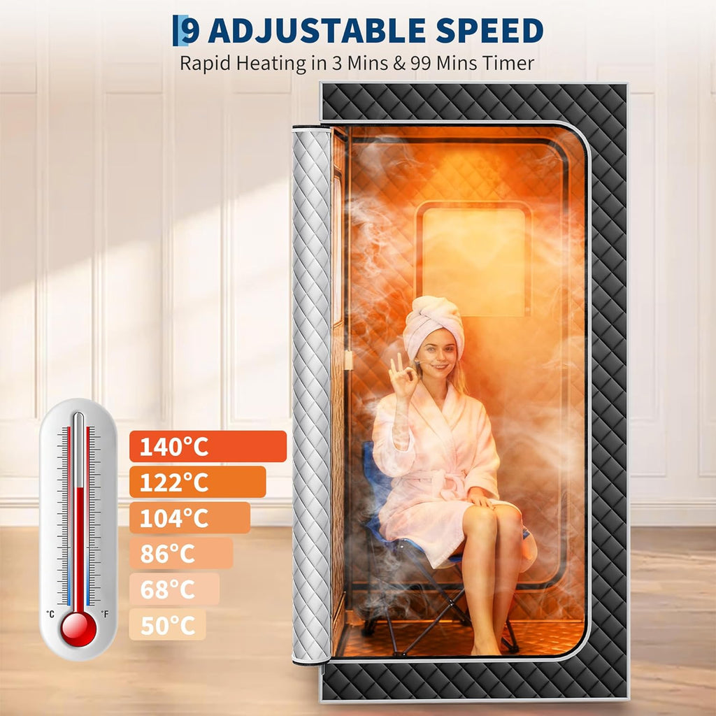 Sauna Box,Portable Sauna for Home with 4L 1500W Steamer,Portable Steam Sauna Tent with 600D