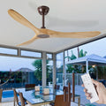 60" Oil Rubbed Bronze Ceiling Fan with Remote, No Light