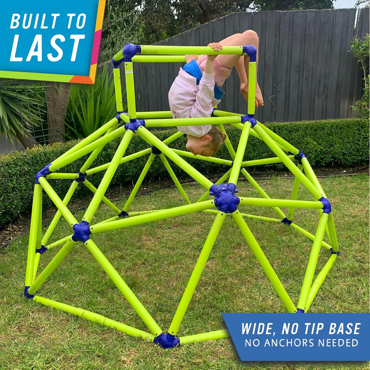 Climber with Top - Active Indoor Outdoor Play Set Climbing Dome Equipment Toys - Fun for Kids Ages 3 to 6 Years Old