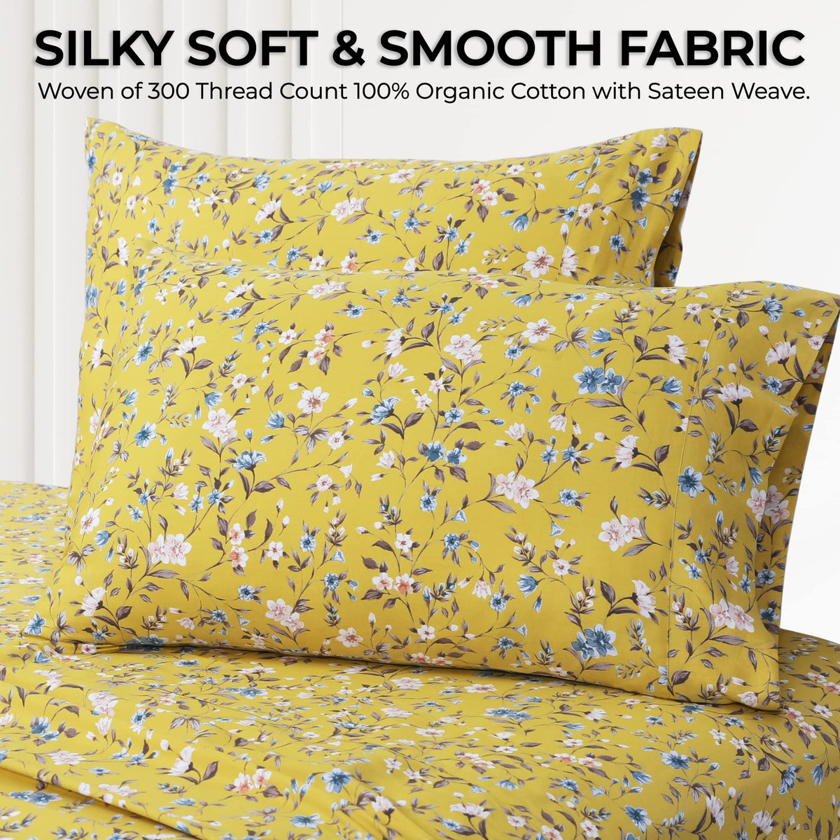 Organic Cotton Sateen Sheet Set
