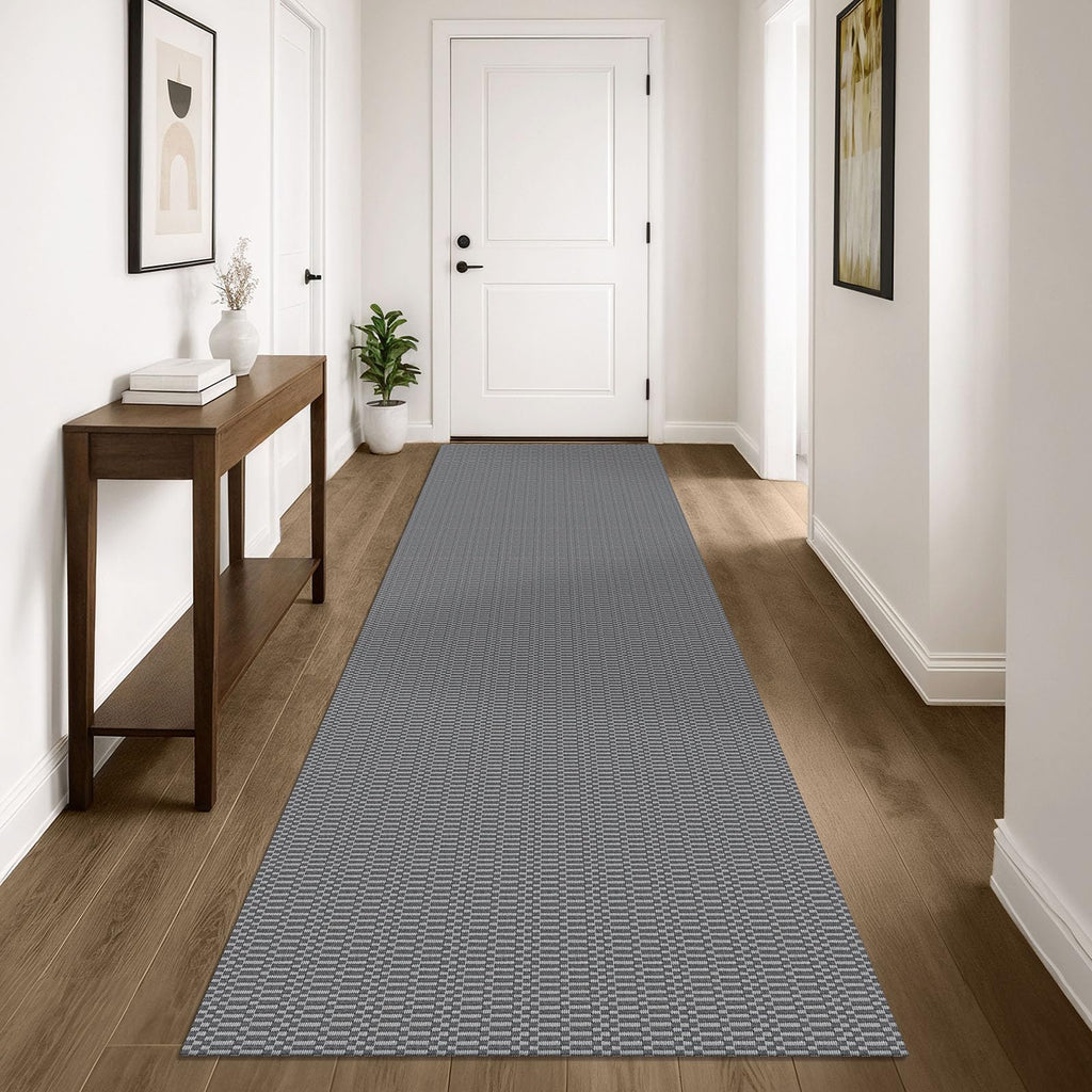 3x10 Runner Rug, Washable Non Slip Long Kitchen Hallway Rug, Grey