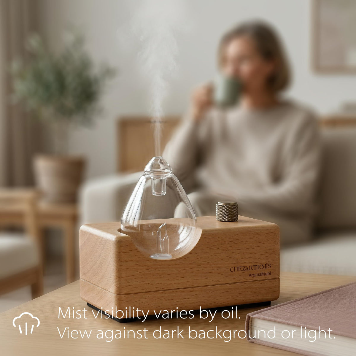 Waterdrop Waterless Essential Oil Diffuser for Aromatherapy