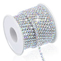 M Crystal Rhinestone Chain Trim for Sewing Crocs Shoes, SS16 Rhinestone Chain for Craft Cups Jewelry - 10 Yards 4M