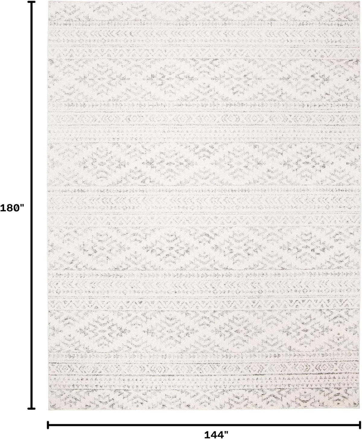 Tulum Area Rug, X-Large Ivory & Grey TUL272A