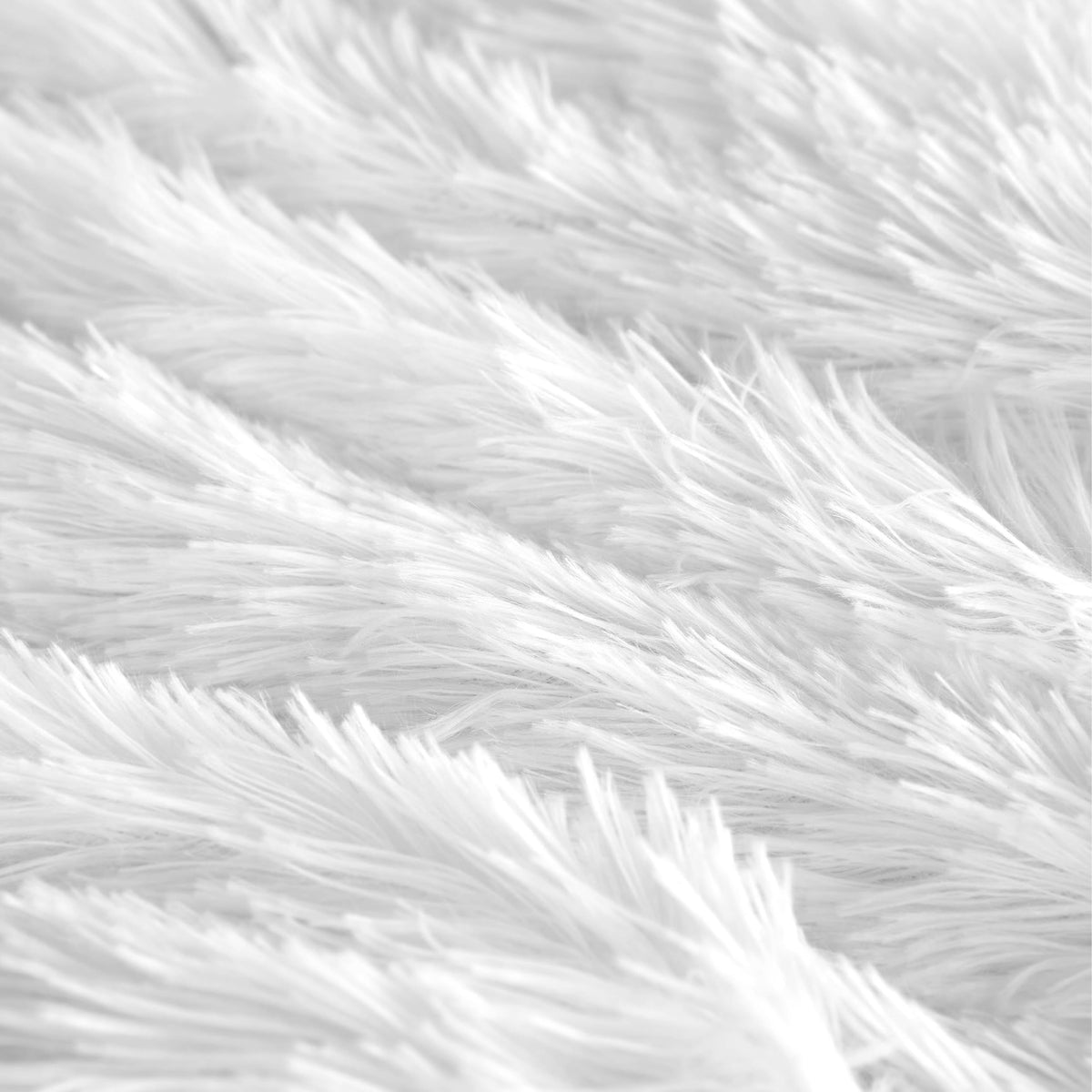 Shaggy Faux Fur White Comforter Set - Soft and Cozy 2-Piece Machine Washable Bedding Comforter and Sham