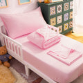 Toddler Microfiber Bedding Set, 4 Piece, Pink