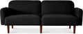 Best Choice Products 77" Mid Century Modern Boucle Loveseat Sofa, Couch, Convertible Sofa Sleeper Bed w/Real Wood