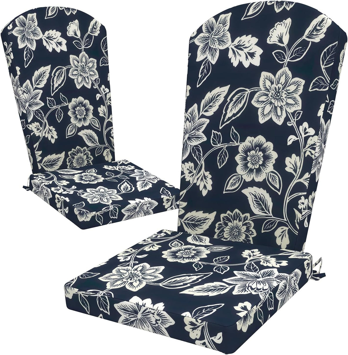 Adirondack Chair Cushions 48x20x2.5 Inch, Water Repellent, Fade Resistant, High Back Outdoor Rocking Chair Cushions