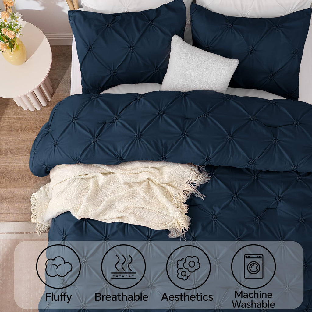 Comforter Set Navy, Fluffy & Soft Comforter