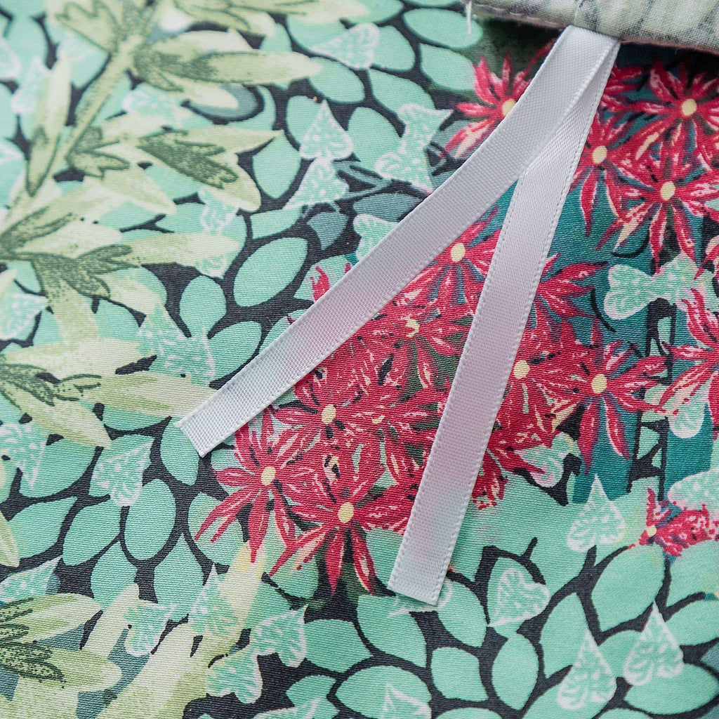 Botanical Duvet Cover Queen 100% Egyptian Cotton Green Leaves Duvet Cover Set Super Soft 3 Pcs 1 Tree Plant Print