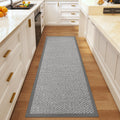 Kitchen Runner Rug Non Slip Hallway Runner Entryway Mat Grey