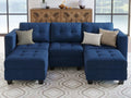 Modular Sectional Sofa Couch with Double Chaises U Shaped Sectional Sofa Modular with Storage Seat Modular Couch with
