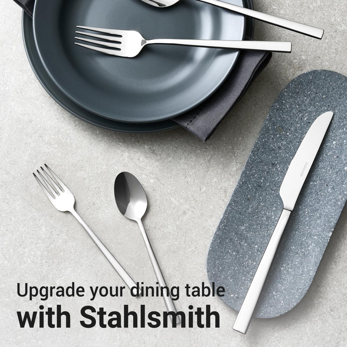 40-Piece Durable 18/10 Silverware Set, Stainless Steel Flatware (Essen)