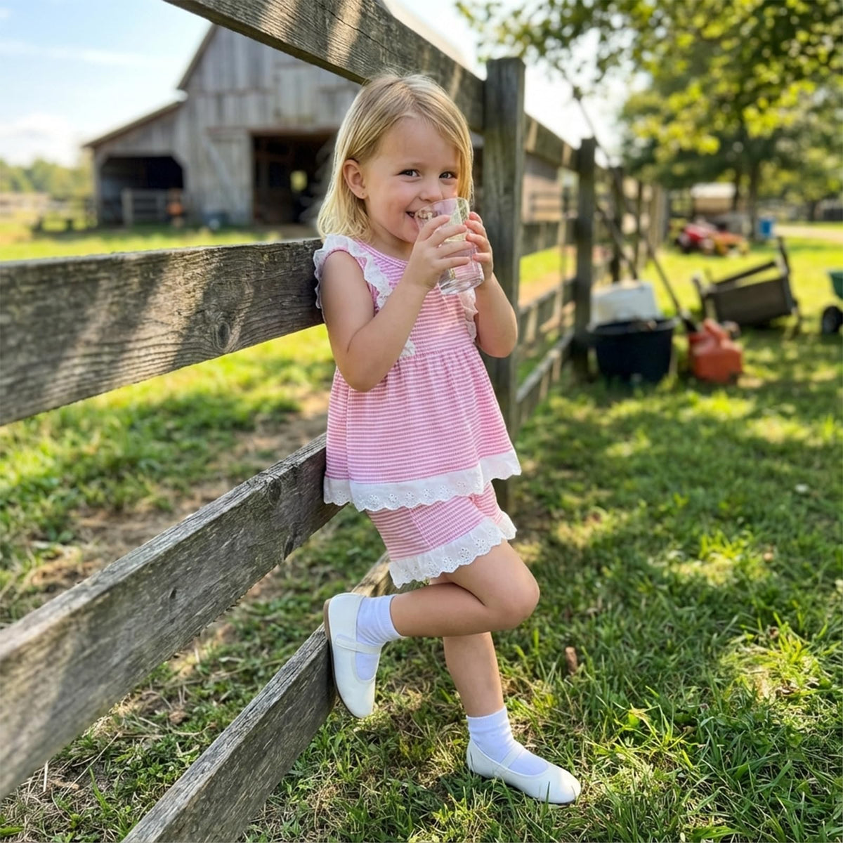 Toddler Baby Girl Summer Clothes Tank Shirt Shorts 2Pcs Outfit Set