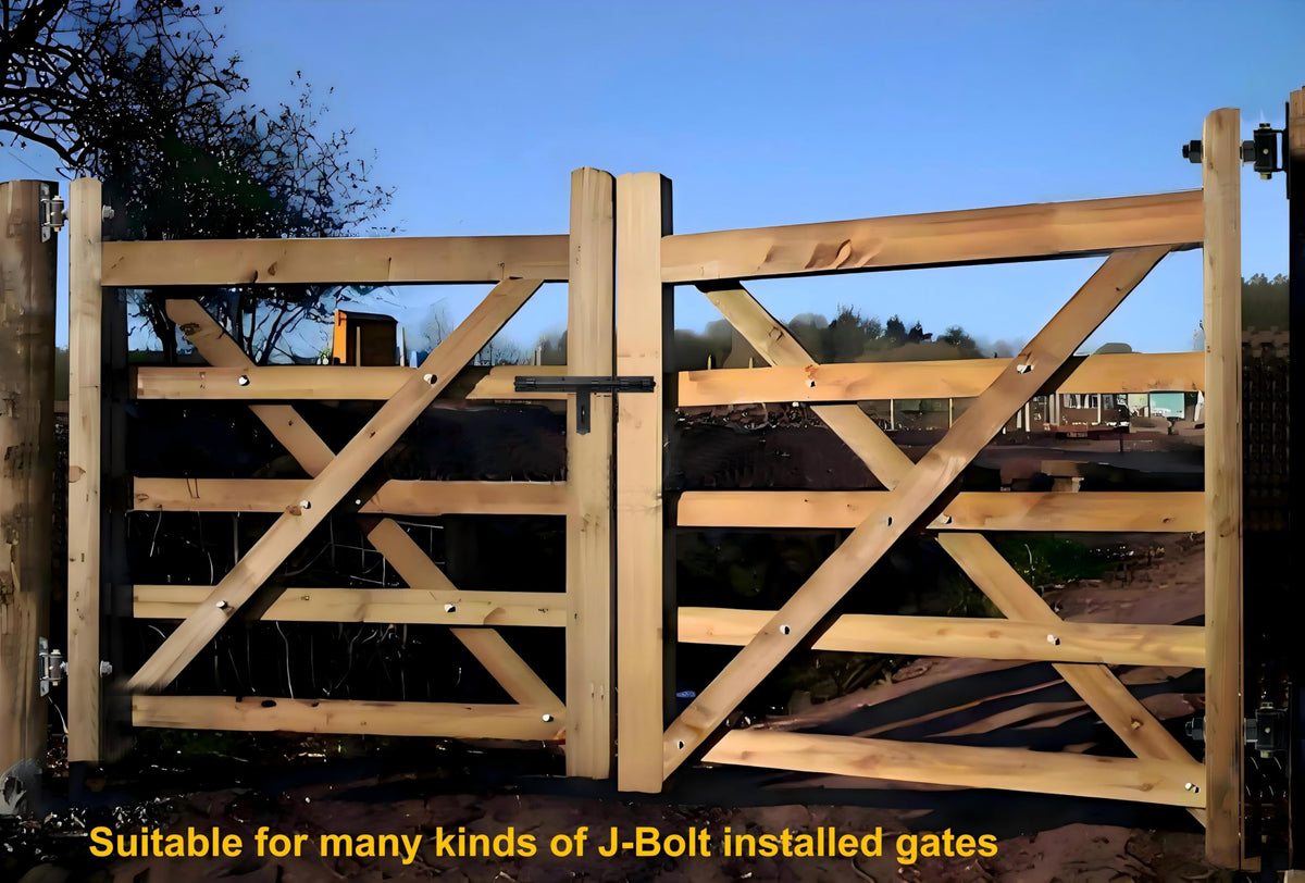 Heavy Duty T Bolt Gate Hinges, 700 LBS Capacity, Thickened Solid Steel