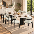 Dining Chairs Set of 8, Upholstered Solid Wood Dining Room Chairs