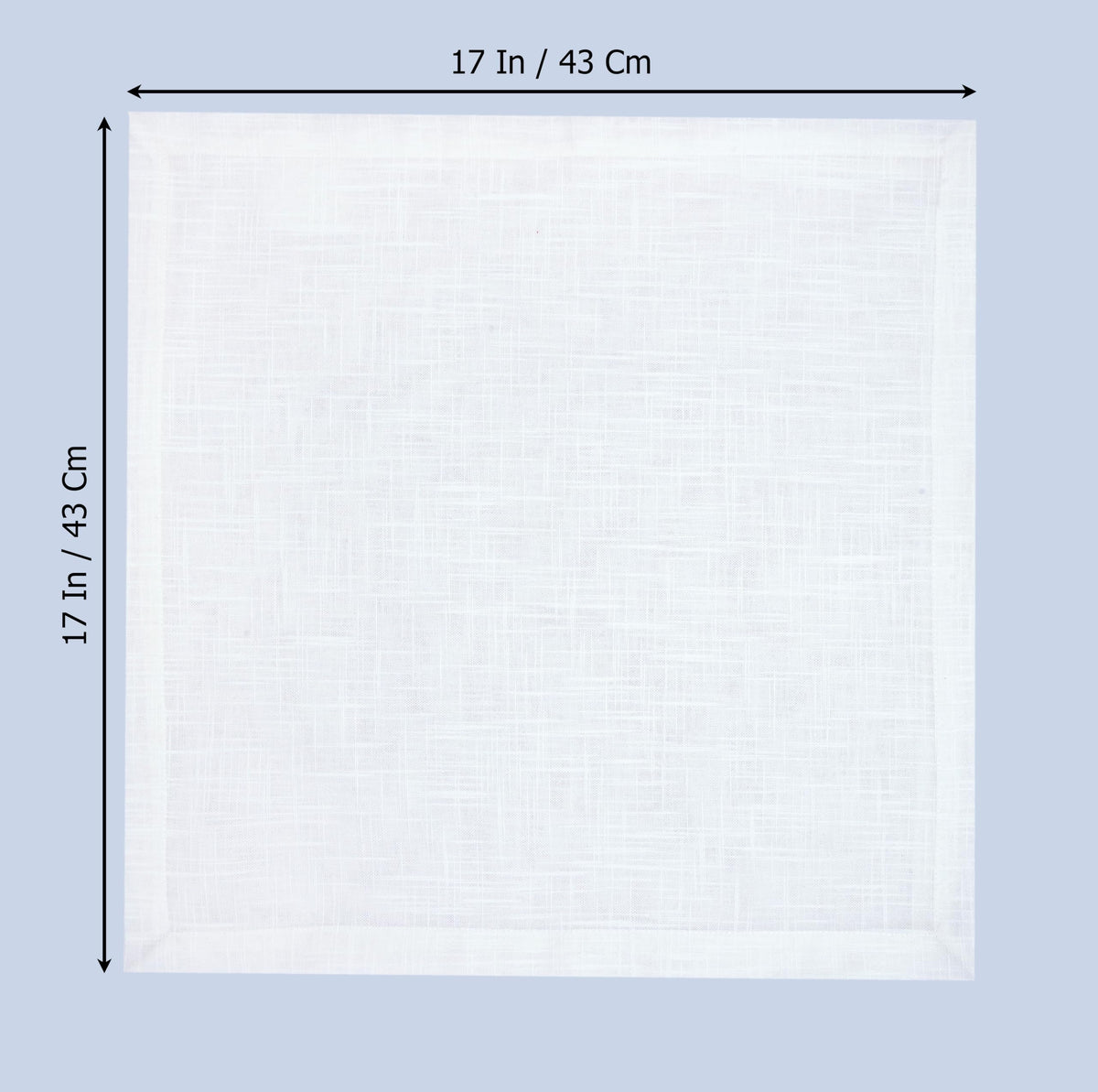 White Dinner Napkins - Set of 12 Cotton Cloth Napkins - 17x17
